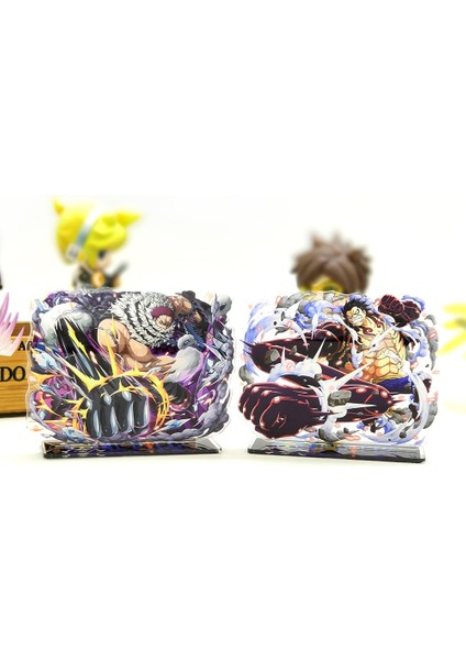 Tek Parça Savaş Luffy Zoro Nami Robin Ace Katakur Charlotte Akrilik Standı Şekilli Kalıp Çift Taraflı Plaka Tutucu Topper Anime (Yurt Dışından) modelleri