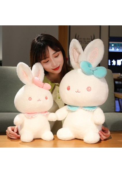 30/40/55 cm Önlük Büyük Yay Kabarık Çizgi Film Bebeği Sarılma Yastık Uyku Eşlik Tavşan Doldurulmuş Hayvan Bebek Peluş Yastık Süsleme Doğum Günü Hediyesi (Yurt Dışından) modelleri