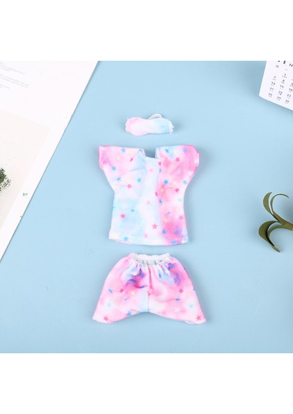 1 Takım El Yapımı Bebek Pijamaları + Göz Maskeleri Günlük Giyim Kız Giysileri Cologo (Yurt Dışından)