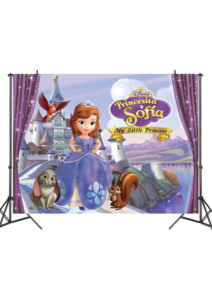 Disney Prenses Sofia Mutlu Doğum Günü Partisi Süslemeleri Arka Plan Bez Karikatür Tema Anime Figürleri Çocuk Oyuncakları Çocuk Hediyeler Için (Yurt Dışından) modelleri