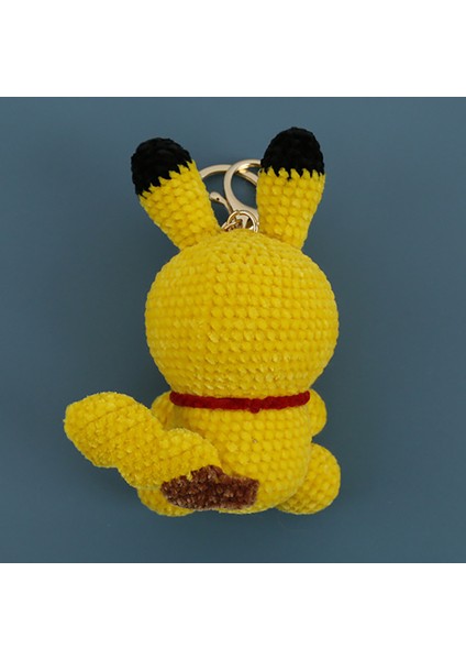 Pokemon Pikachu El Dokuma Granül Kadife Peluş Bebek Kolye Hediye Sırt Çantası Süsler Anahtarlık Kolye Doğum Günü Noel (Yurt Dışından) modelleri