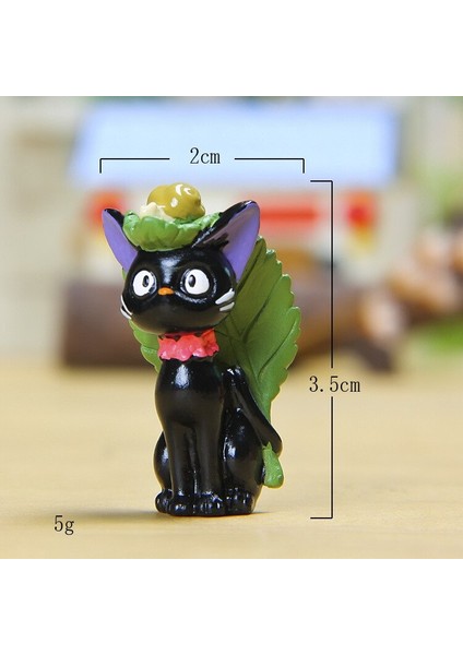 Miyazaki Studio Ghibli Miyazaki Kiki'nin Teslimat Hizmeti Kiki Modeli Kedi Pvc Dıy Mikro Tüm Maç Manzara Bahçe Peyzaj Bebek (Yurt Dışından) fiyatları