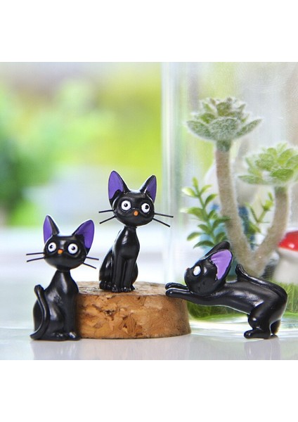 Miyazaki Studio Ghibli Miyazaki Kiki'nin Teslimat Hizmeti Kiki Modeli Kedi Pvc Dıy Mikro Tüm Maç Manzara Bahçe Peyzaj Bebek (Yurt Dışından) indirimleri