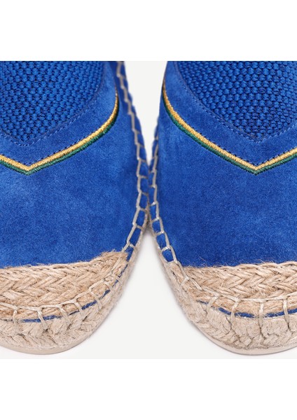 Lastikli Deri Espadril