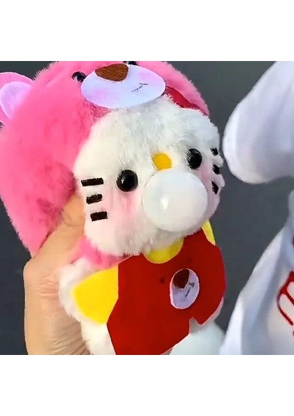 Çilek Ayı Kt Kedi Peluş Bebek El Yapımı Dıy Malzeme Çanta Ev Yapımı Tükürmek Kabarcık Squeak Karikatür (Yurt Dışından) modelleri
