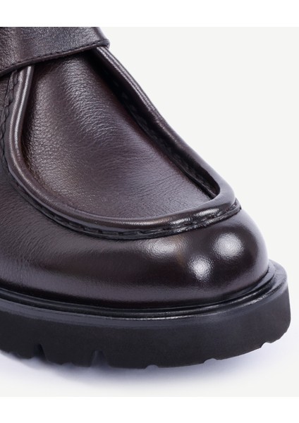 Toka Detaylı Deri Düz Ayakkabı