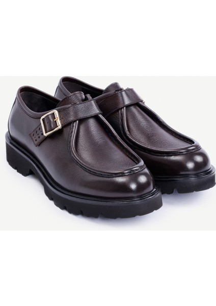 Toka Detaylı Deri Düz Ayakkabı