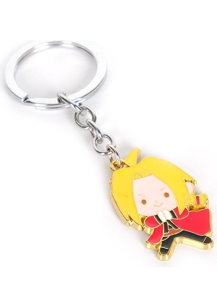 Anime Fullmetal Simyacı Anahtarlıklar Edward Elric Metal Kolye Kolye Anahtarlıklar Tutucu Cosplay Aksesuarları Şekil Hediyelik Eşya (Yurt Dışından) indirimleri