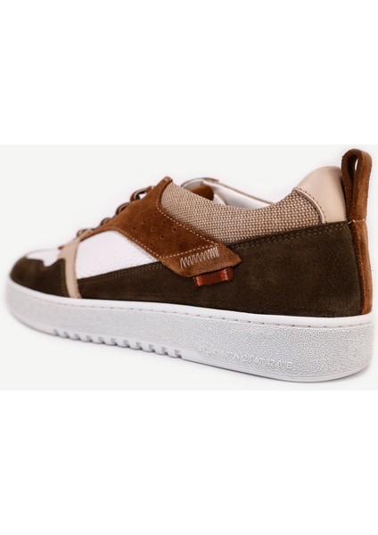 Parçalı Deri Sneaker