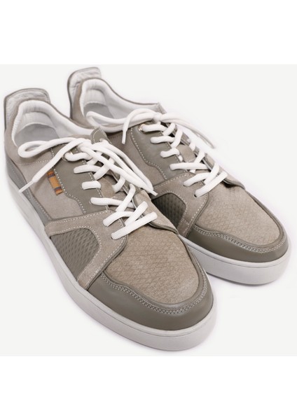 Deri-Süet Detaylı Sneaker