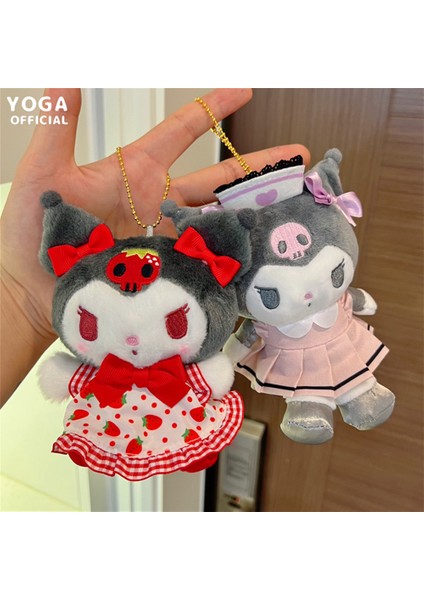 Pinshang Karikatür Peluş Bebek Kolye Sevimli Kuromi Anime Plushie Yumuşak Dolması Peluş Oyuncaklar (Yurt Dışından) fırsatları