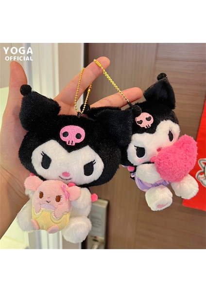 Pinshang Karikatür Peluş Bebek Kolye Sevimli Kuromi Anime Plushie Yumuşak Dolması Peluş Oyuncaklar (Yurt Dışından) indirimleri