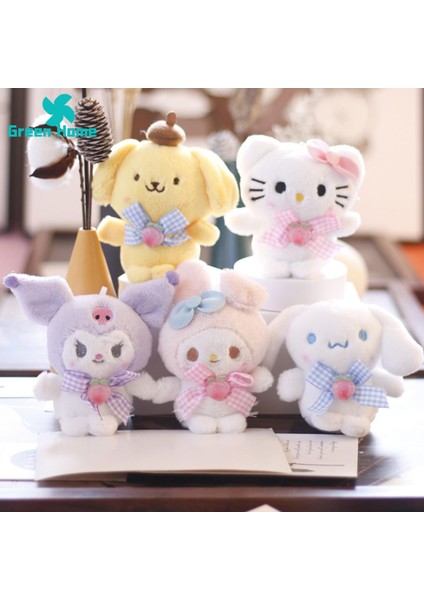 Yeşil Ev Kuromi Kolye Karikatür Mini Kuromi Cinnamoroll Melodi Bebek Kolye Çanta Aksesuarları (Yurt Dışından) indirimleri