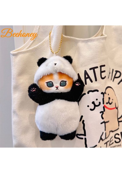 Beehoney 15CM Karikatür Kedi Peluş Bebek Kolye Sevimli Anime Karakter Peluş Oyuncaklar Çanta Dekorasyon Erkek Kız Için Doğum Günü Hediyeleri (Yurt Dışından)