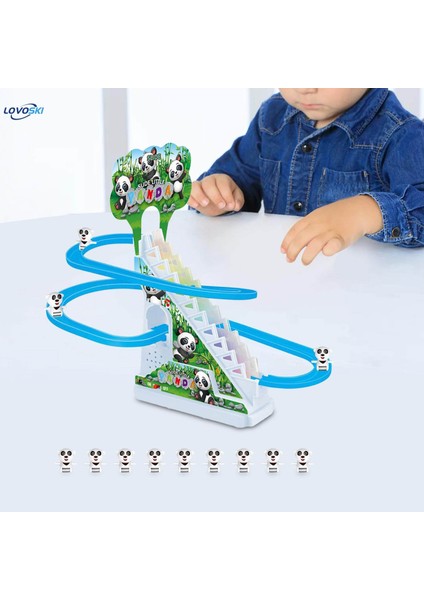 Parti Erkekleri Için 12 Mini Tırmanma Kaydırmalı Panda Tırmanma Merdiveni Oyuncakları (Yurt Dışından) fiyatları