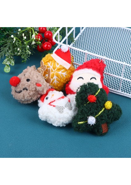 Noel Anahtarlık Santa Kardan Adam Ren Geyiği Noel Ağacı Peluş Bebek Kolye Ev Dekorasyon Noel Hediyeleri Için (Yurt Dışından) modelleri