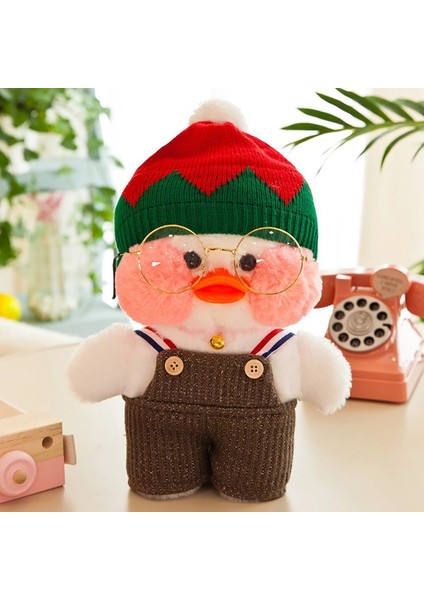 Karikatür Lalafanfan Cafe Sarı Ördek Peluş 30 cm Hayvan Yastık Çocuklar Için Hediye (Yurt Dışından) fırsatları