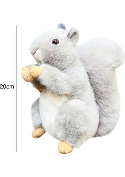 Sincap Peluş Bebek Anti-Bölünmüş Kabarık Ev Dekoratif Gri Sincap Peluş Masaüstü Için Nutsie ile (Yurt Dışından) modelleri