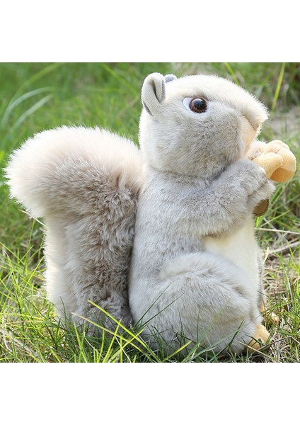 Sincap Peluş Bebek Anti-Bölünmüş Kabarık Ev Dekoratif Gri Sincap Peluş Masaüstü Için Nutsie ile (Yurt Dışından) indirimleri