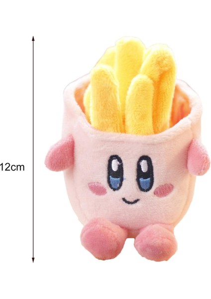 Childrenworld Peluş Kolye Gerçekçi Anime Karikatür Patates Kızartması Yıldız Kirby Peluş Bebek Araba Kolye (Yurt Dışından)