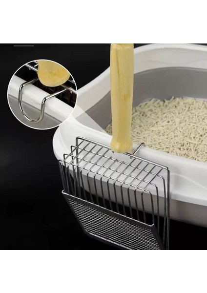 Paslanmaz Metal Kedi Köpek Kum Temizleme Küreği indirimleri