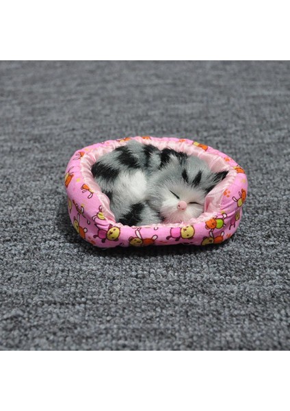 Uyuyan Kedi Yuvalama Kafesi Peluş Bebek Ev Dekorasyon Çocuklar Hediye (Yurt Dışından) fiyatları