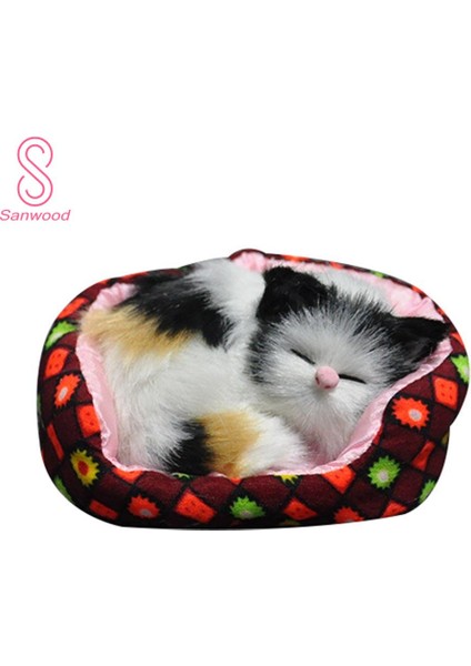 Uyuyan Kedi Yuvalama Kafesi Peluş Bebek Ev Dekorasyon Çocuklar Hediye (Yurt Dışından) modelleri
