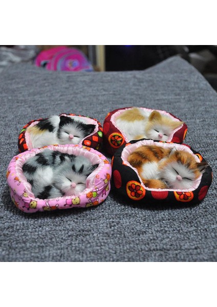 Uyuyan Kedi Yuvalama Kafesi Peluş Bebek Ev Dekorasyon Çocuklar Hediye (Yurt Dışından) fırsatları