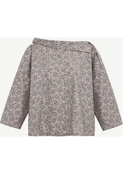 Regular Kayık Yaka Uzun Kol Bluz