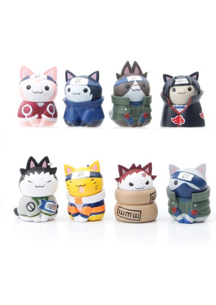Naruto Anime Figürleri Hatake Kakashi Uzumaki Naruto Yahiko Jiraiya Sasuke Itachi Cos Kawaii Kedi S Versiyonu Bebek Modeli Aksiyon Modeli (Yurt Dışından) modelleri