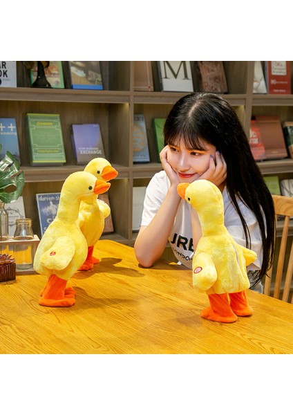 Yumuşak Peluş Konuşan Ördek Bebek Akülü Dans Şarkı Tekrar Okuma Gerçekçi Sevimli Doldurulmuş Oyuncaklar Çocuklar Için Erkek Kızlar (Yurt Dışından) fiyatları