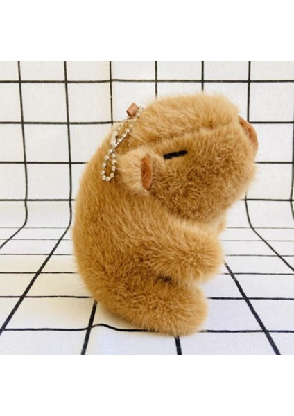 Pp Pamuk Kapibara Peluş Anahtarlık Yaratıcı Kapibara Yumuşak Kapybara Kabarık Hayvanlar Anahtarlık Komik Karikatür Dolması Araba Anahtarlık Çocuk Kız Erkek (Yurt Dışından) fırsatları