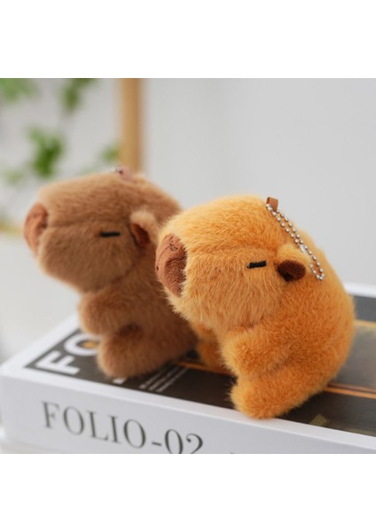Pp Pamuk Kapibara Peluş Anahtarlık Yaratıcı Kapibara Yumuşak Kapybara Kabarık Hayvanlar Anahtarlık Komik Karikatür Dolması Araba Anahtarlık Çocuk Kız Erkek (Yurt Dışından) indirimleri