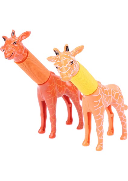 Pop Tüpleri Eğlenceli Bahar Zürafa Oyuncakları Çocuklar Için Pop Sesli Esnek ve Değişken Podazz (Yurt Dışından) modelleri