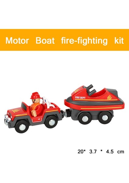 Ahşap Parça Aksesuarları Itfaiye Kamyonu Manyetik Tren Araba Ambulans Polis Arabası Ahşap Tren Rayı Demiryolu Için Uygun (Yurt Dışından)