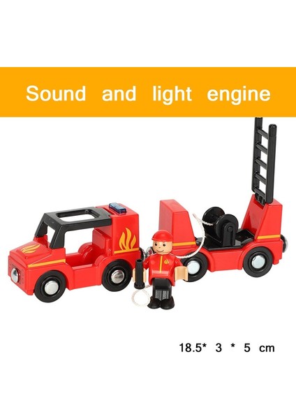 Ahşap Parça Aksesuarları Itfaiye Kamyonu Manyetik Tren Araba Ambulans Polis Arabası Ahşap Tren Rayı Demiryolu Için Uygun (Yurt Dışından) modelleri