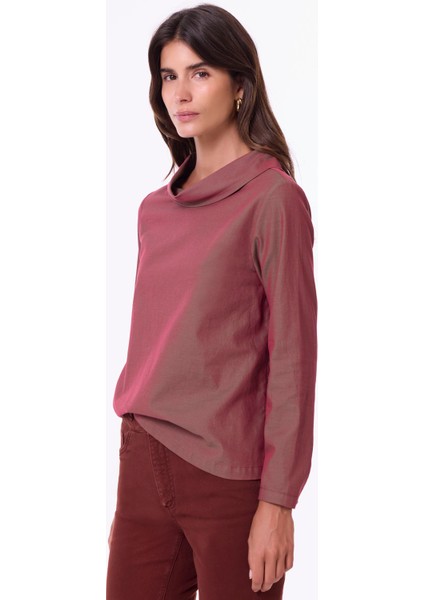 Regular Bisiklet Yaka Uzun Kol Bluz