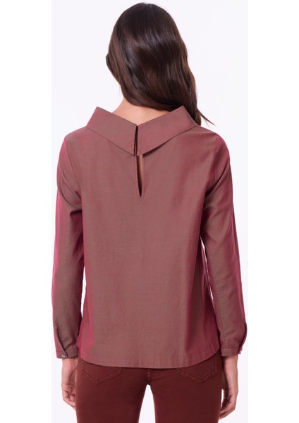 Regular Bisiklet Yaka Uzun Kol Bluz