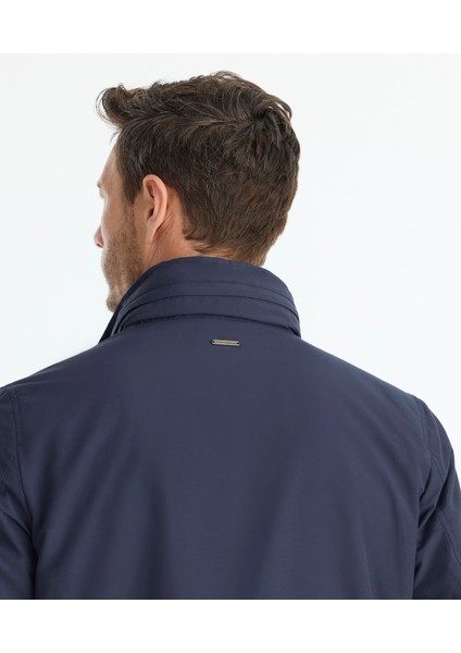 Regular Dik Yaka Uzun Kol Yağmurluk