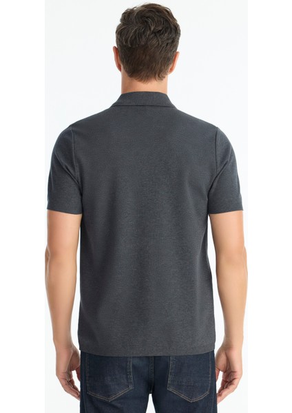 Regular Gömlek Yaka Kısa Kol Kazak