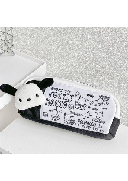 Karikatür Sevimli Sanrio Peluş Pochacco Kalem Çantası Büyük Kapasiteli Kalem Kutusu Öğrenci Kalem Kırtasiye Malzemesi Saklama Kutusu Arkadaş Için Hediye (Yurt Dışından)