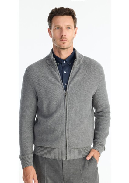 Regular Dik Yaka Uzun Kol Kazak