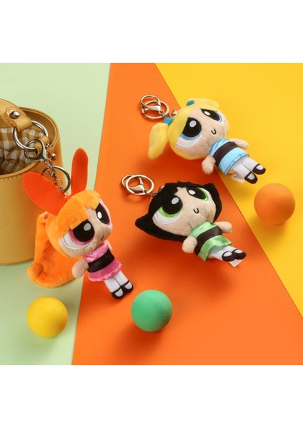 12 cm Powerpuff Girls Peluş Oyuncaklar Sevimli Dolması Karikatür Anime Karakter Peluş Bebek Doğum Günü Hediyeleri Için (Yurt Dışından) modelleri