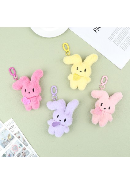 Karikatür Tavşan Peluş Anahtarlık Sevimli Tavşan Bebek Kolye Anahtarlık Sırt Çantası Charms Araba Dekorasyon Çanta Aksesuarları (Yurt Dışından) fiyatları