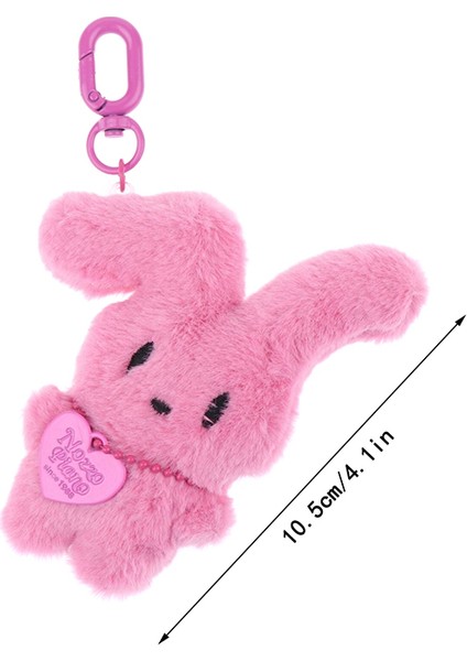 Karikatür Tavşan Peluş Anahtarlık Sevimli Tavşan Bebek Kolye Anahtarlık Sırt Çantası Charms Araba Dekorasyon Çanta Aksesuarları (Yurt Dışından) indirimleri