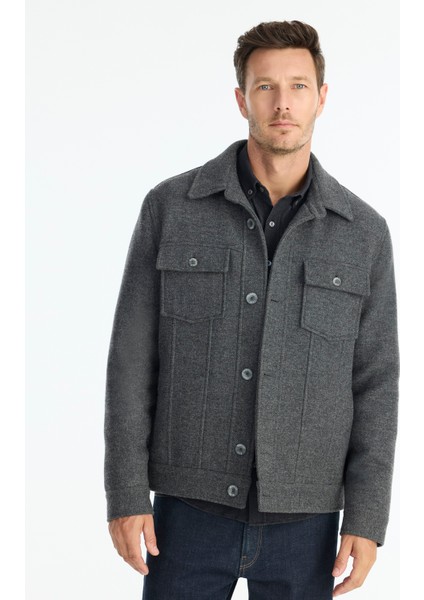 Regular Gömlek Yaka Uzun Kol Ceket