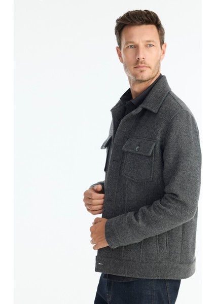 Regular Gömlek Yaka Uzun Kol Ceket