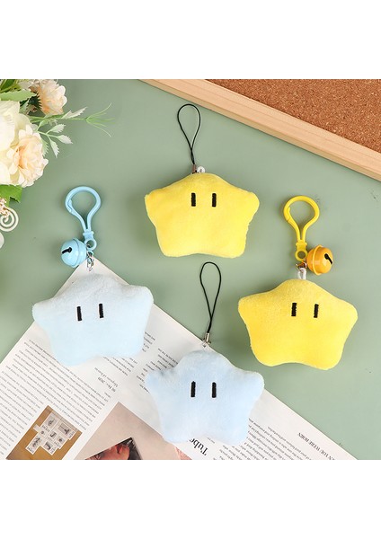 Kawaii Karikatür Peluş Yıldız Bebek Anahtarlık Kızlar Için Sevimli Yıldız Çan Anahtarlık Çanta Kolye Sırt Çantası Dekorasyon Aksesuarları (Yurt Dışından) fiyatları