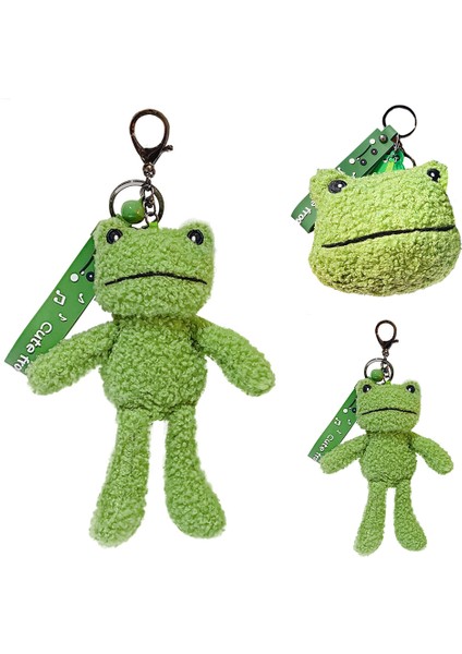 Gc 19CM Karikatür Kurbağa Peluş Bebek Yumuşak Doldurulmuş Hayvan Peluş Anahtarlık Kolye Peluş Çanta Çocuklar Için Hediyeler Anahtarlık Dekorasyon (Yurt Dışından) modelleri