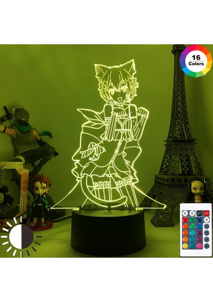 Anime Re: Zero 2nd Sezon Şekilli Kalıp LED Gece Lambası Kawaii Kedi Felix Baklava Desenli Aksiyon Figürleri 3D Lamba Doğum Günü Hediyeleri Dropshipping (Yurt Dışından) modelleri